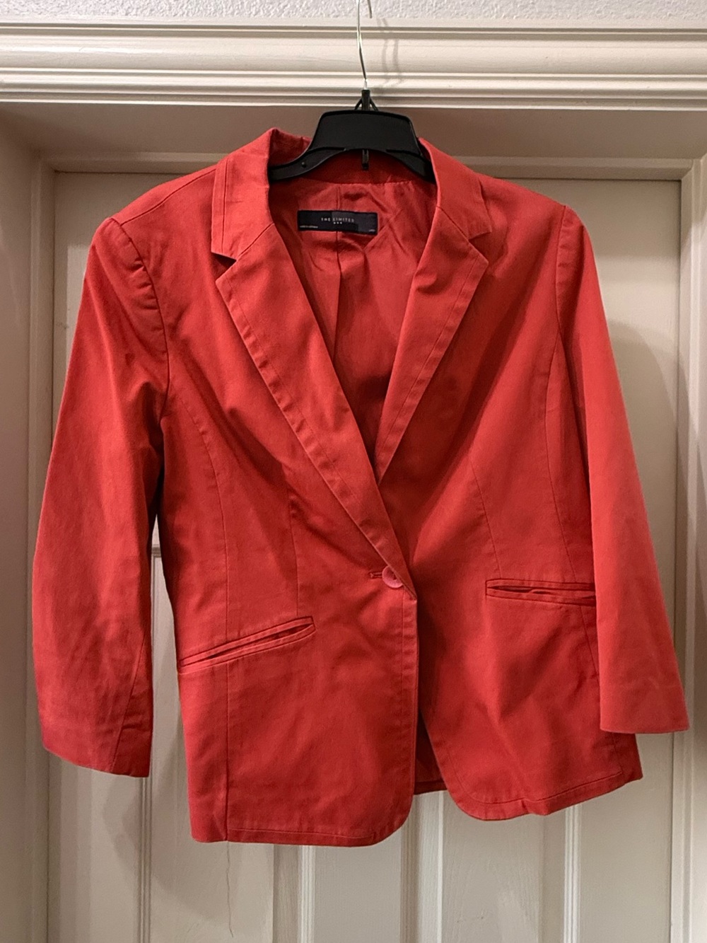 The Limited Coral Single-Button Blazer